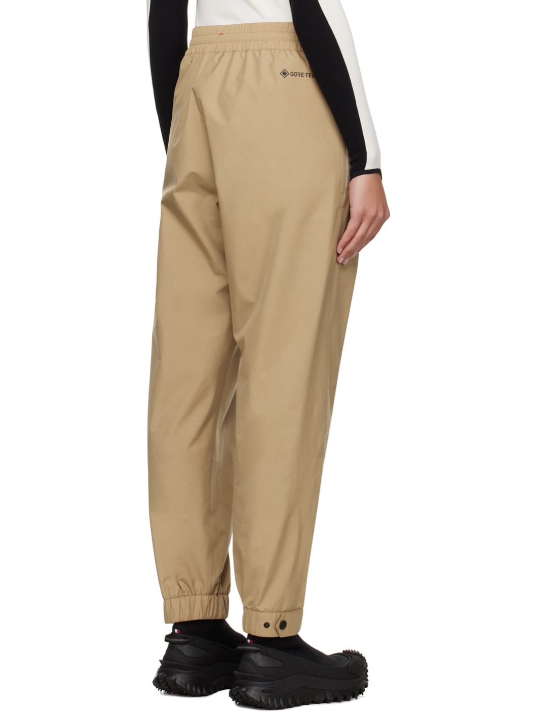 Beige Bonded Lounge Pants - 3