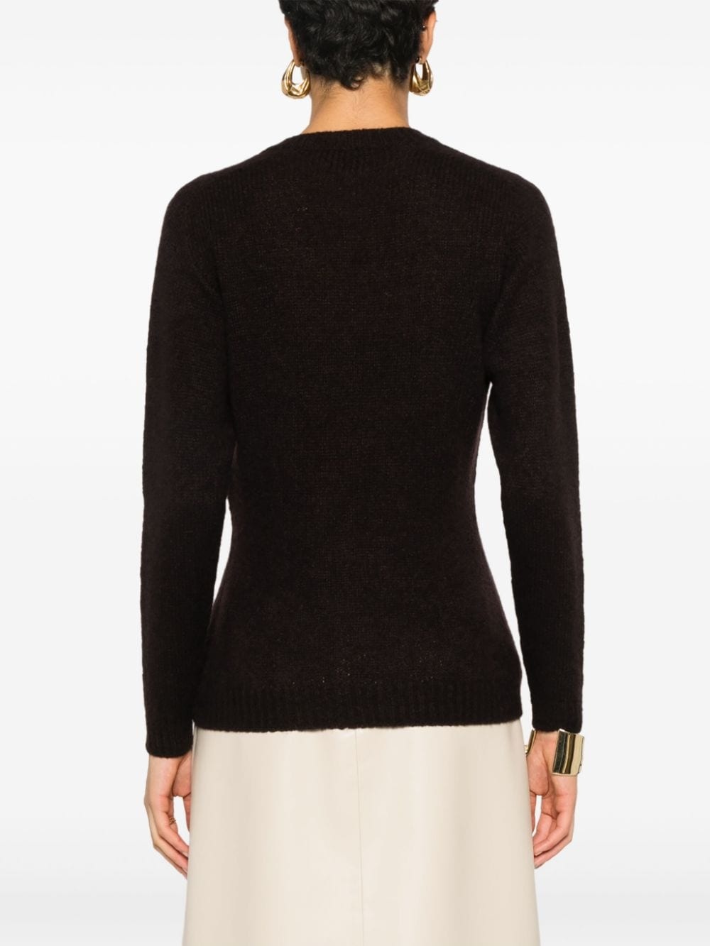 V-neck long-sleeve jumper - 4