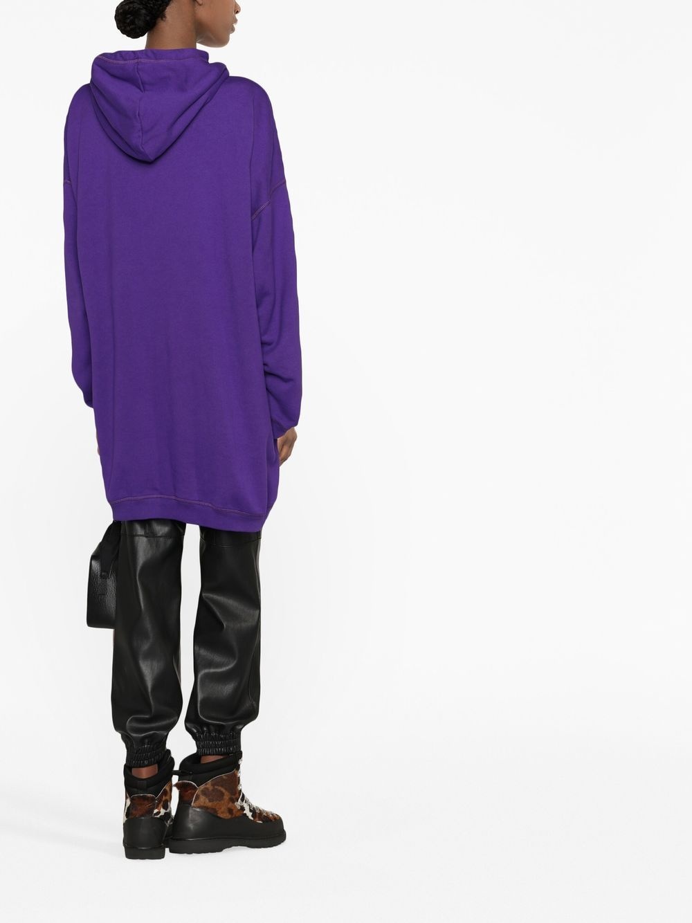 logo-print oversize hoodie - 4