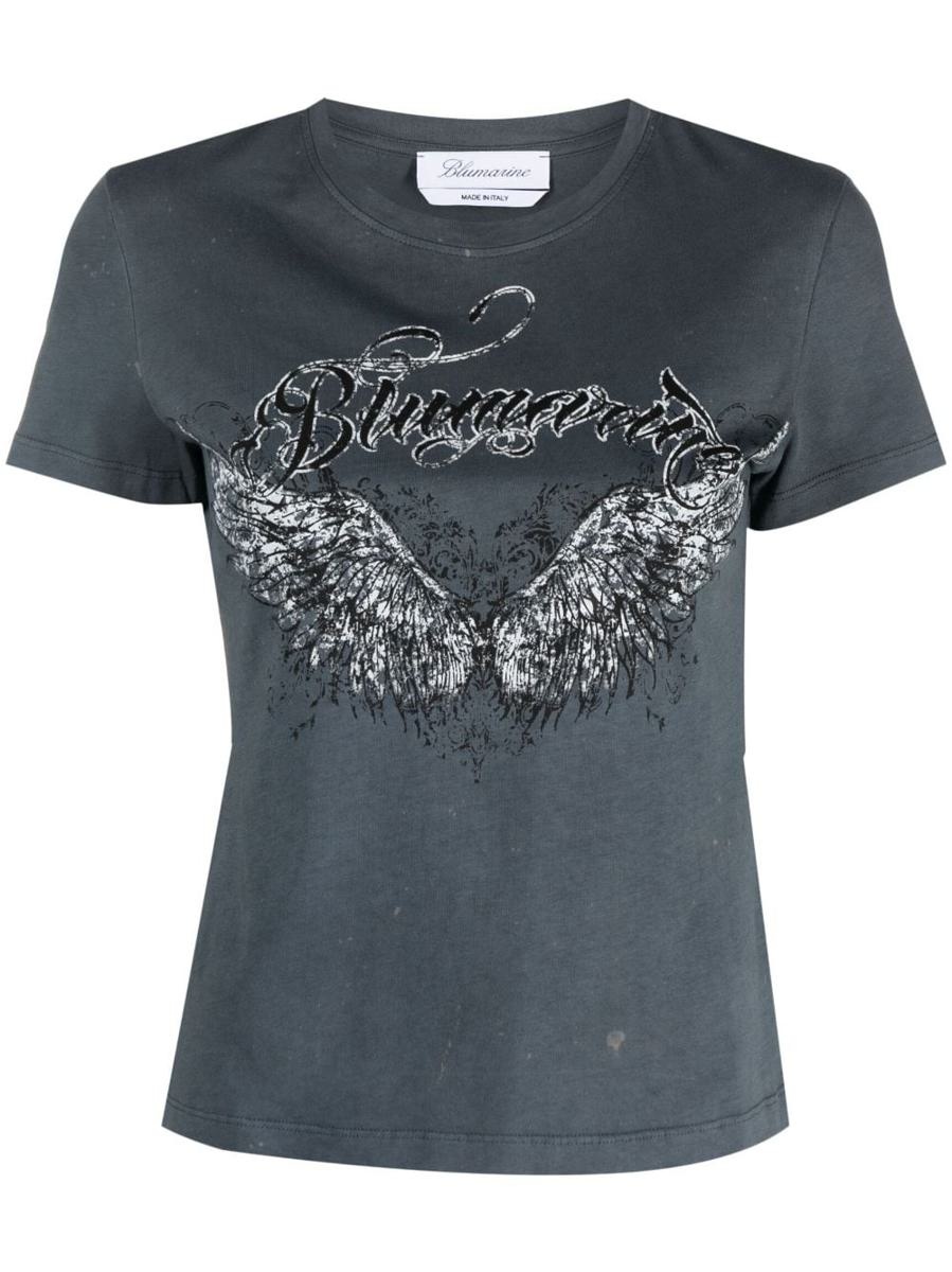 Blumarine BLUMARINE T-SHIRT M/C ST.LOGO CLOTHING - 1