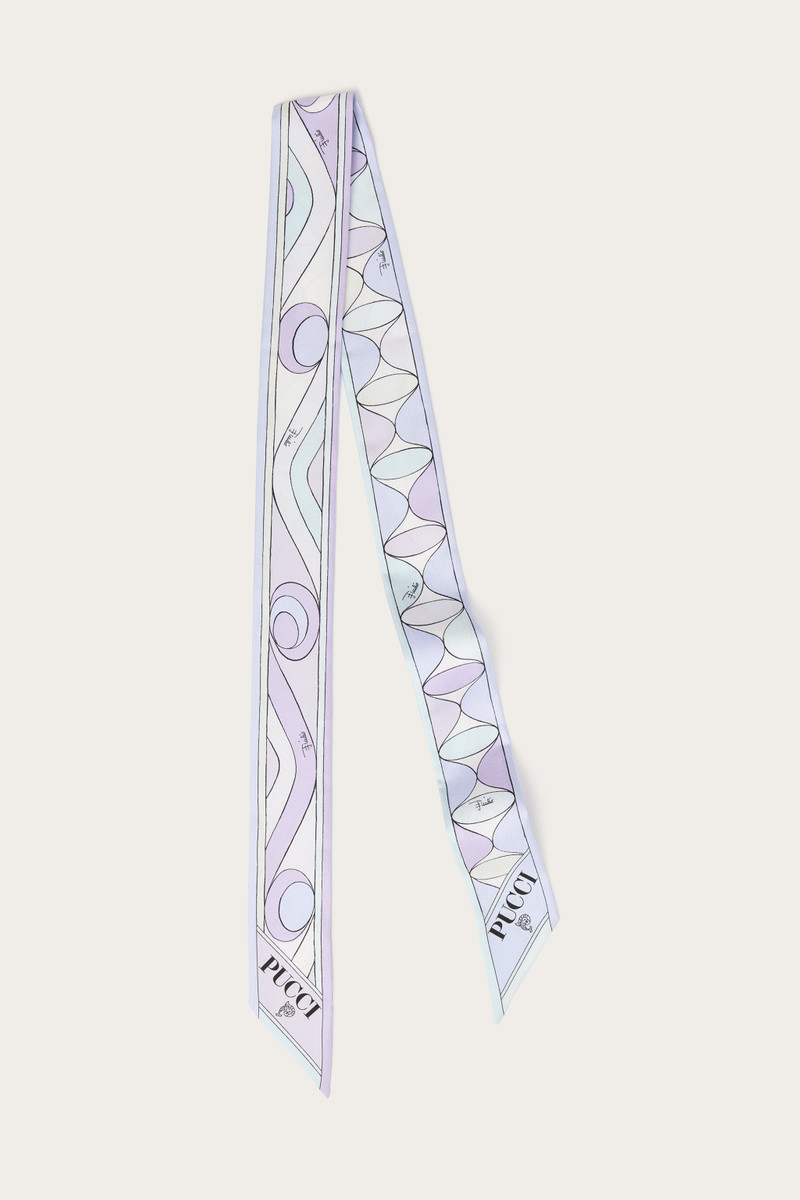 MIXED PRINTS SILK TWILL SCARF 1