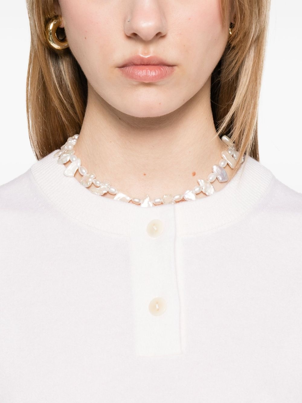 knitted henley top - 5