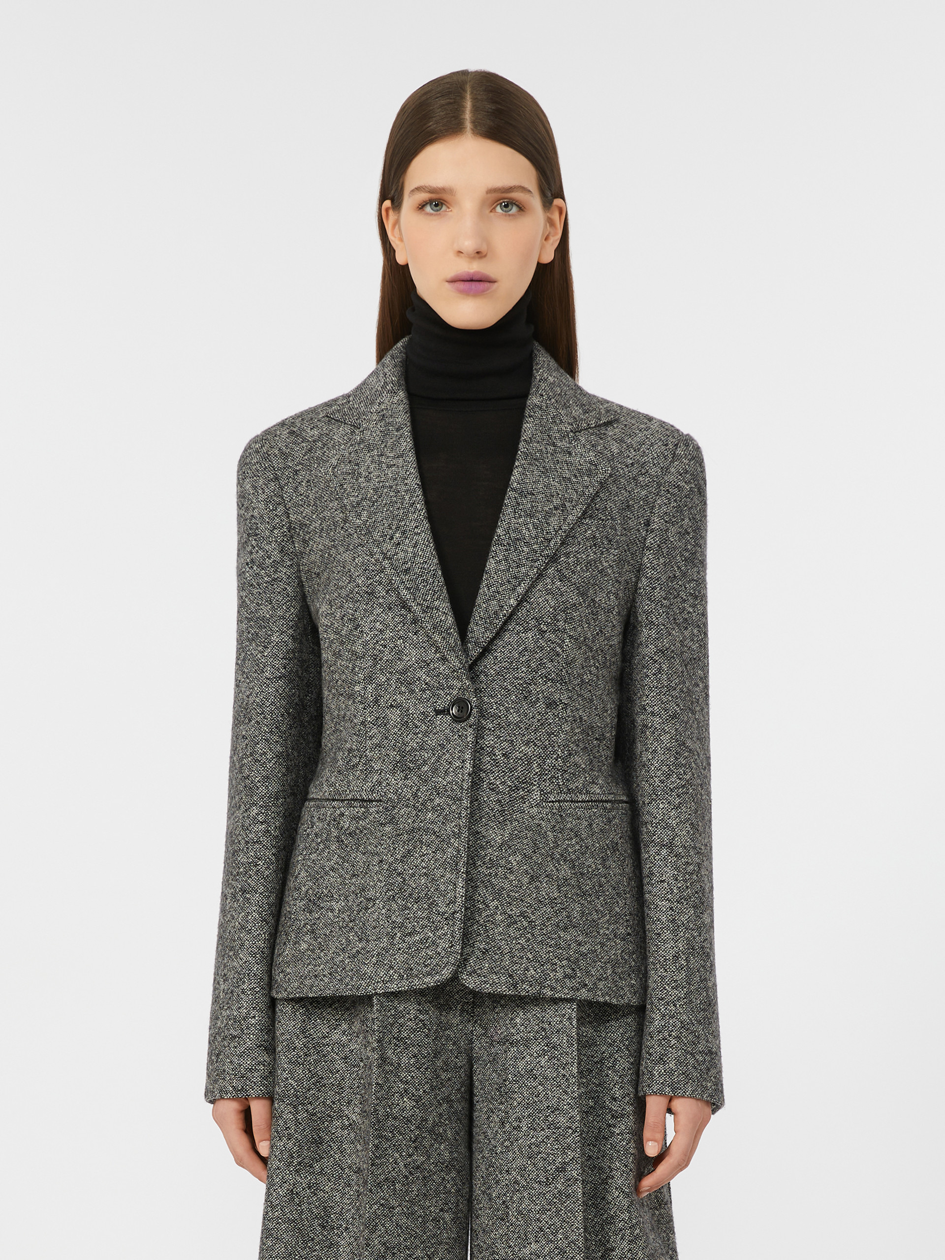 SALMONE Feminine, wool and silk blazer - 3
