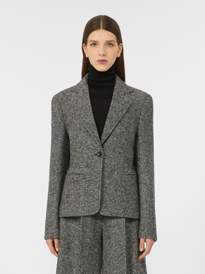 SALMONE Feminine, wool and silk blazer 3