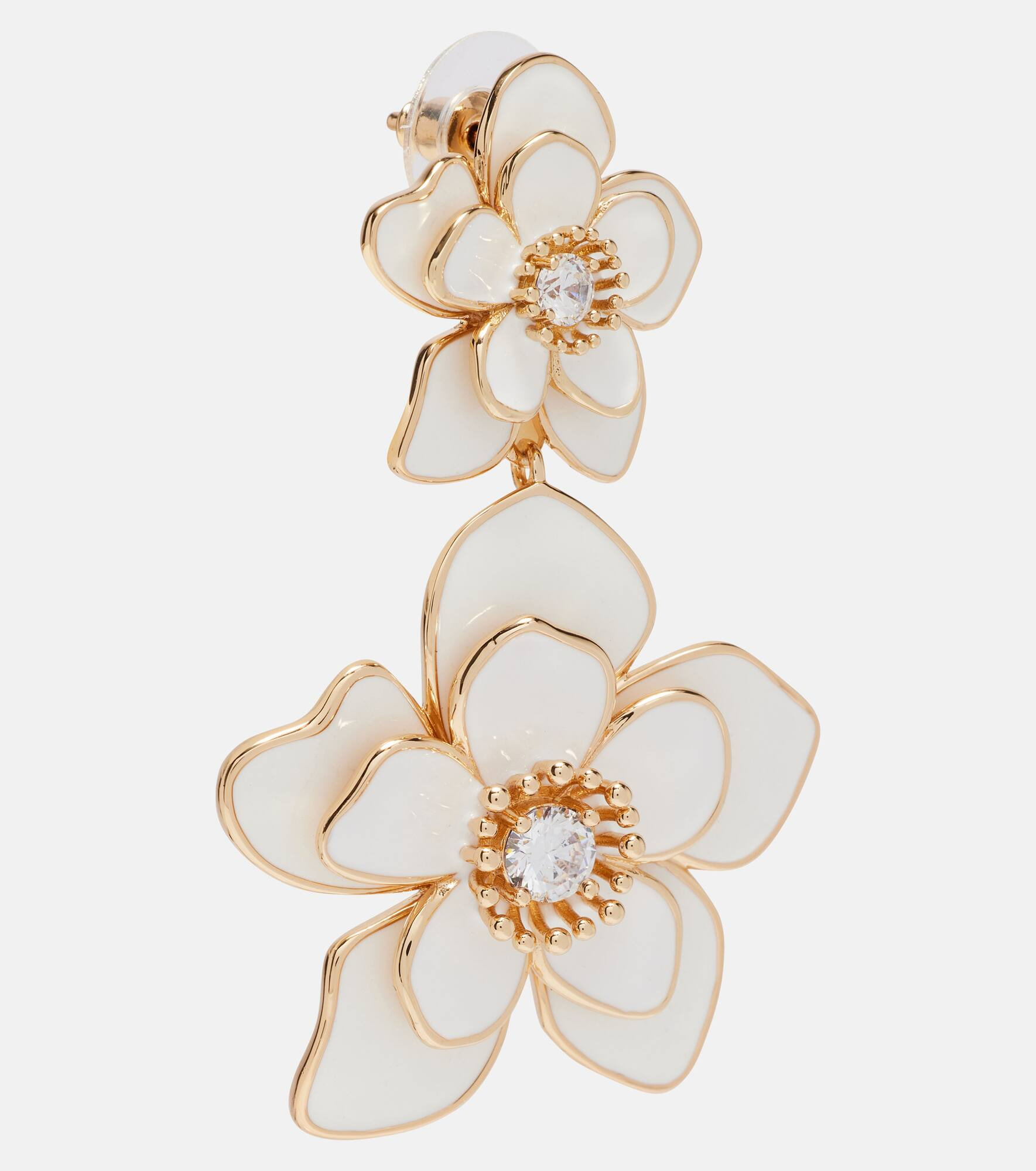 Enamel drop earrings - 2
