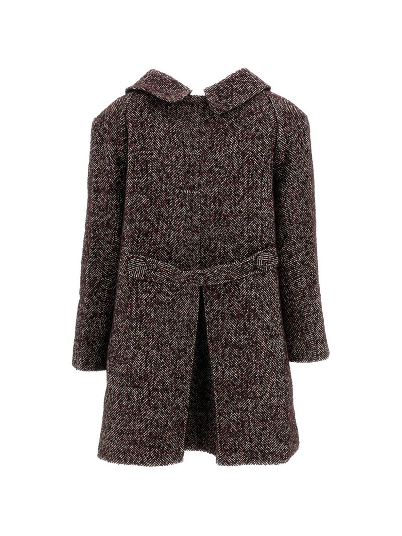 herringbone-pattern buttoned coat 2