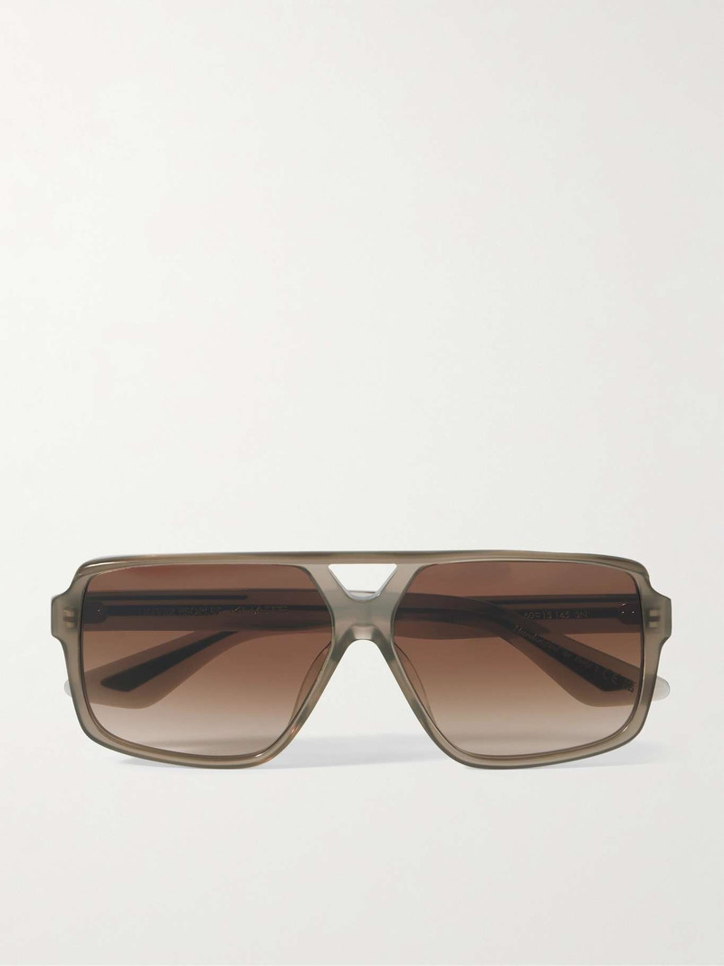 x 올리버 사람들 1977C 대형 Aviator-Frame 아세테이트 선글라스 중립 - 1