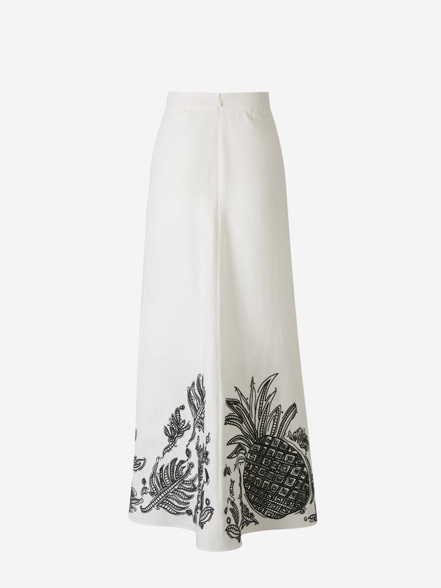 DOROTHEE SCHUMACHER TEXTURED LINEN MIDI SKIRT - 7