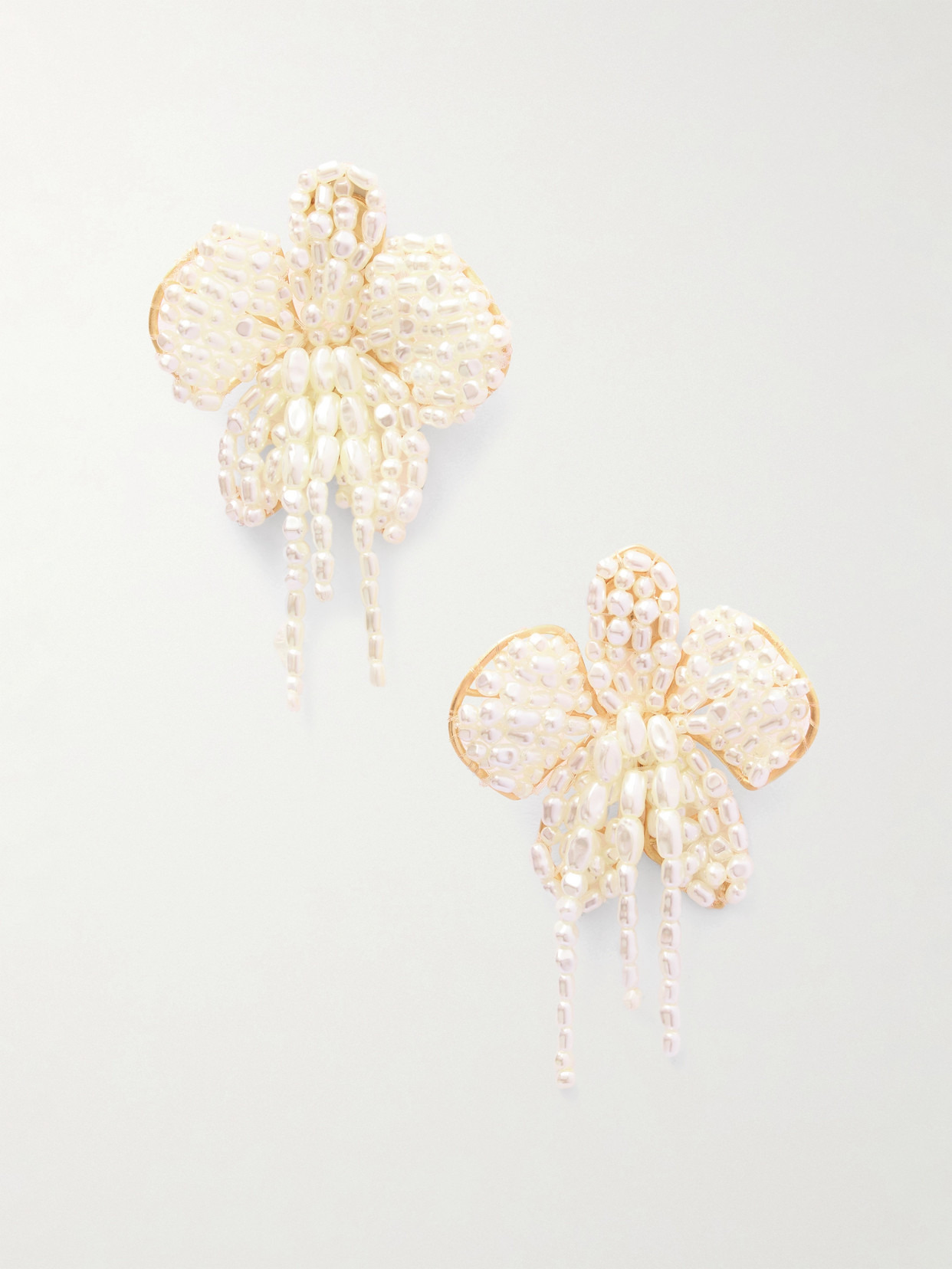 Amina Gold-tone Faux Pearl Earrings - 1