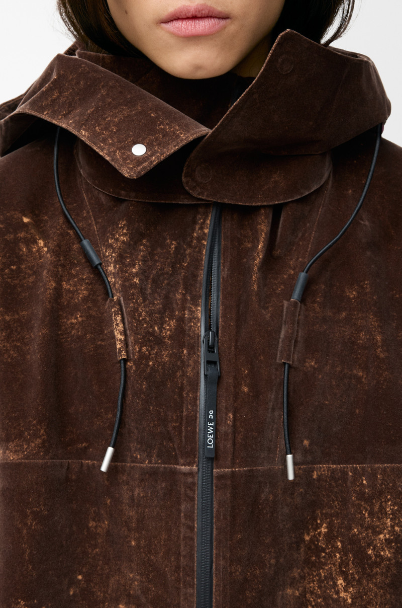 Jacket in flocked technical shell 9