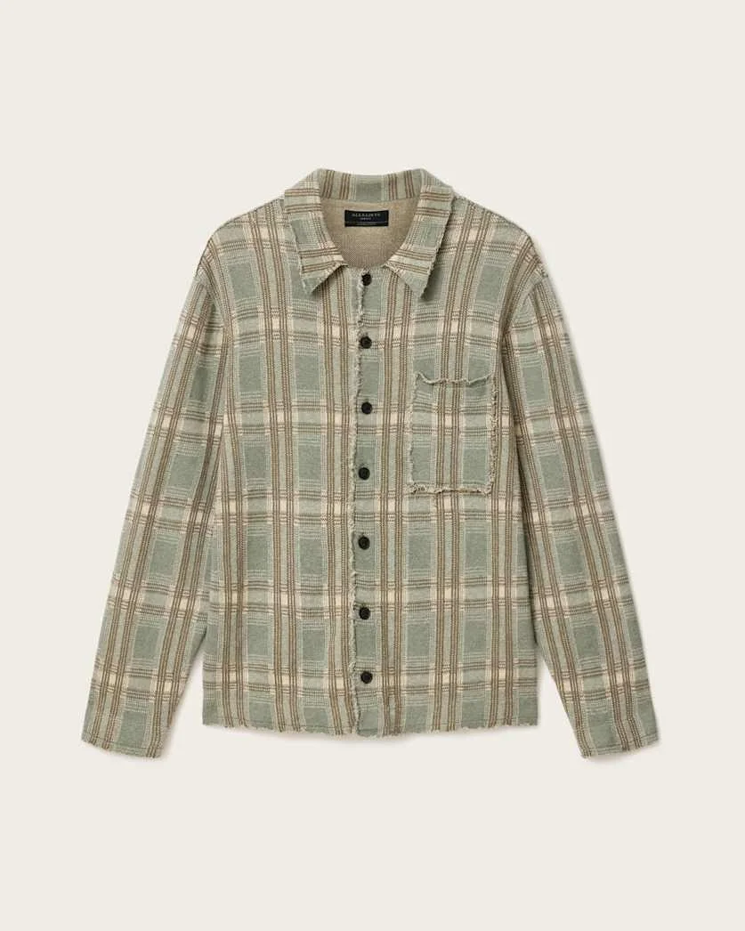 SOLMAR KNITTED CHECK CARDIGAN - 1