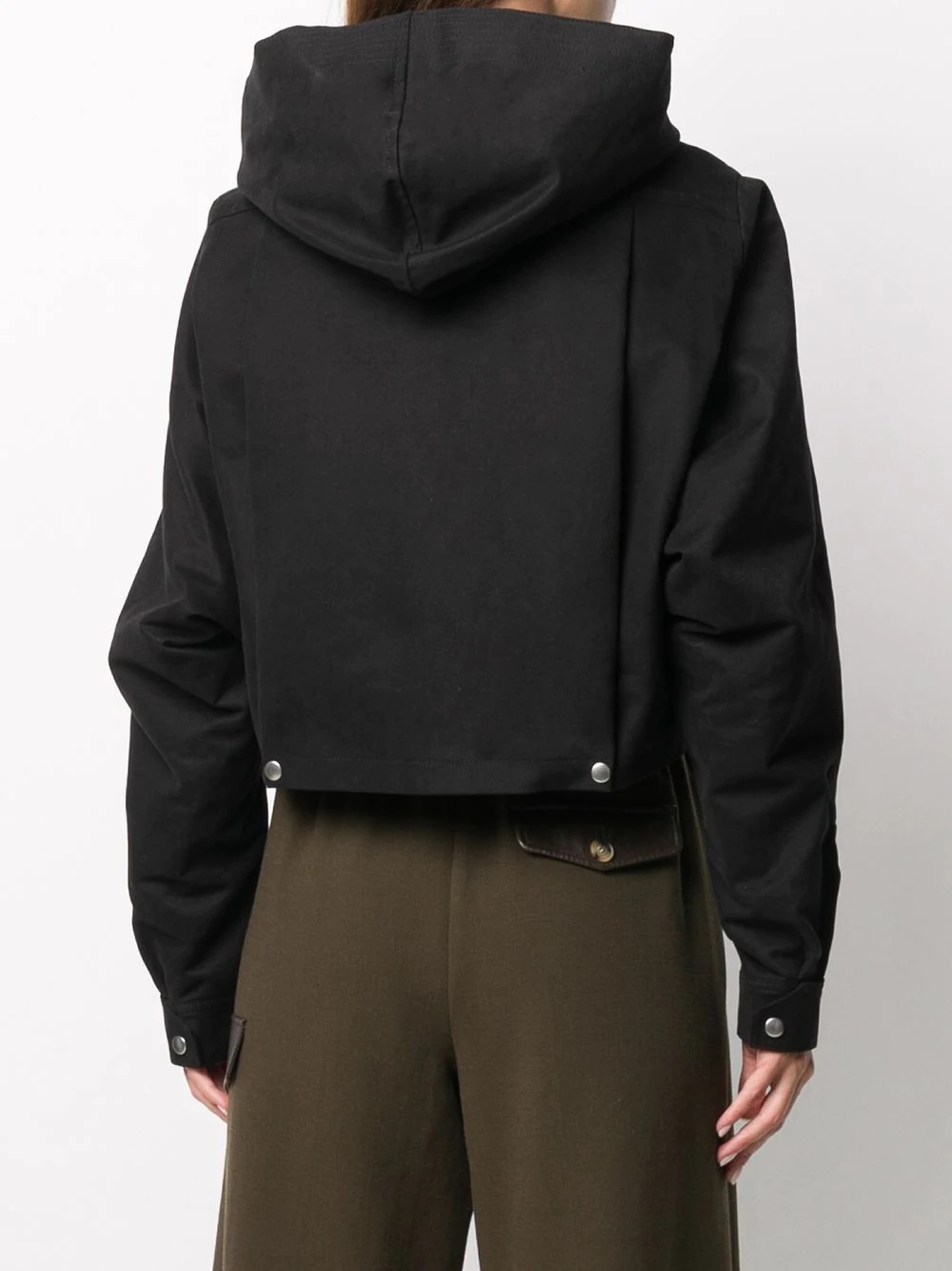 hooded oversize sleeve jacket - 4