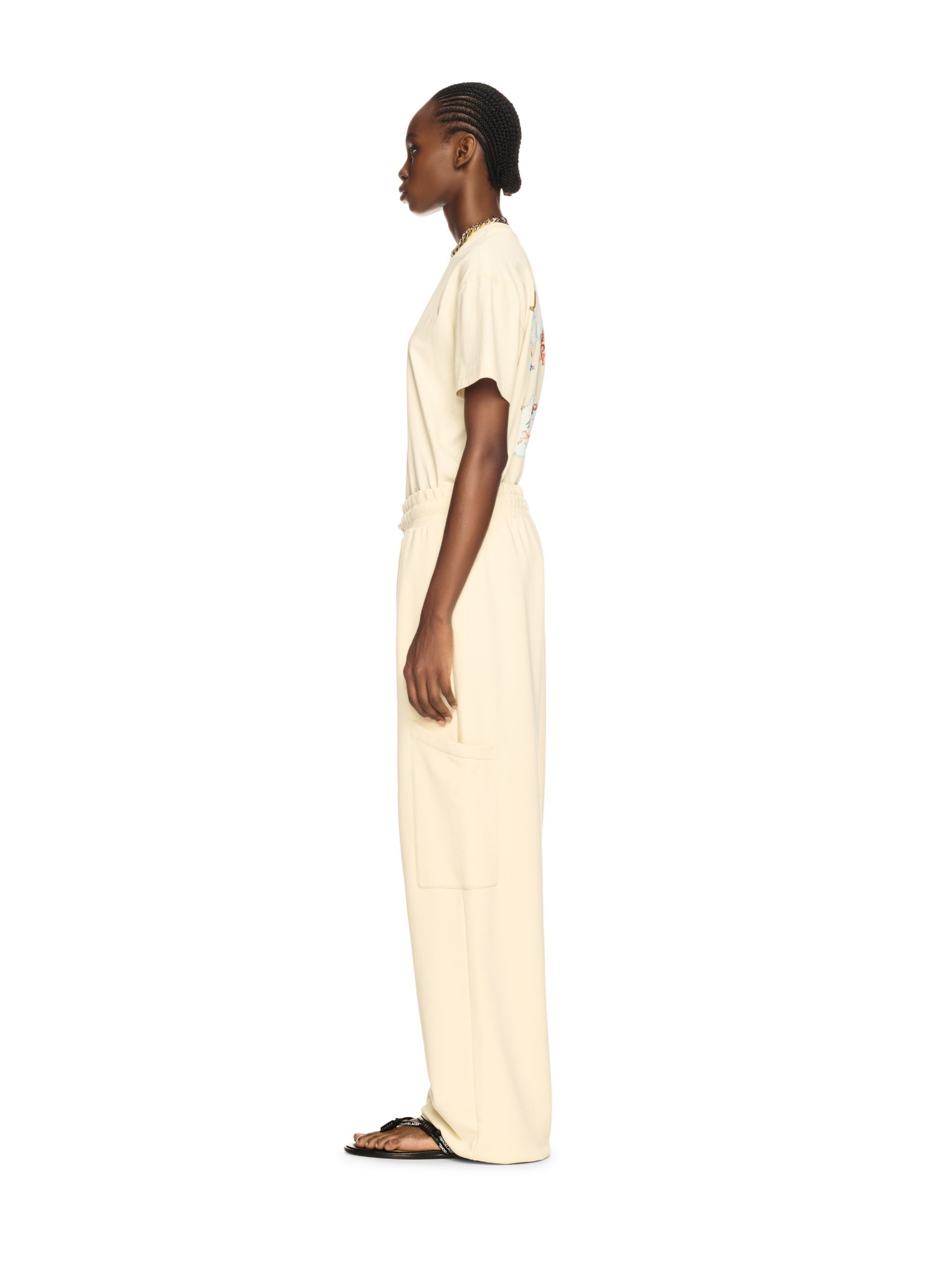 White Bookish Cargo Sweatpants - 3