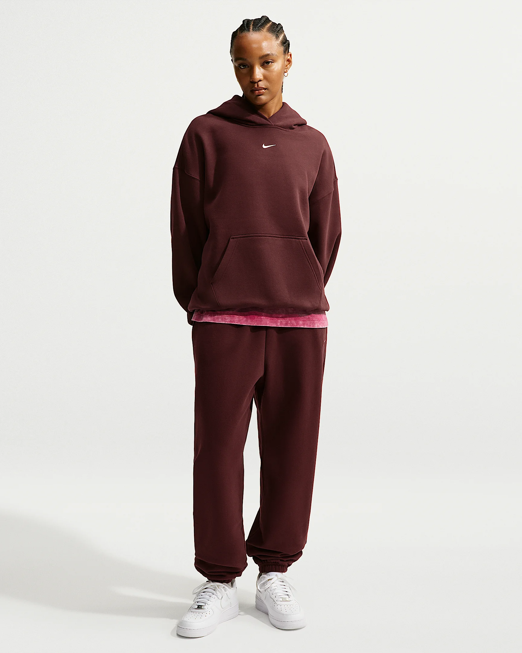 Nike Studio Fleece Medium Weight Women's High-Rise Oversized Cuffed Pants - 1