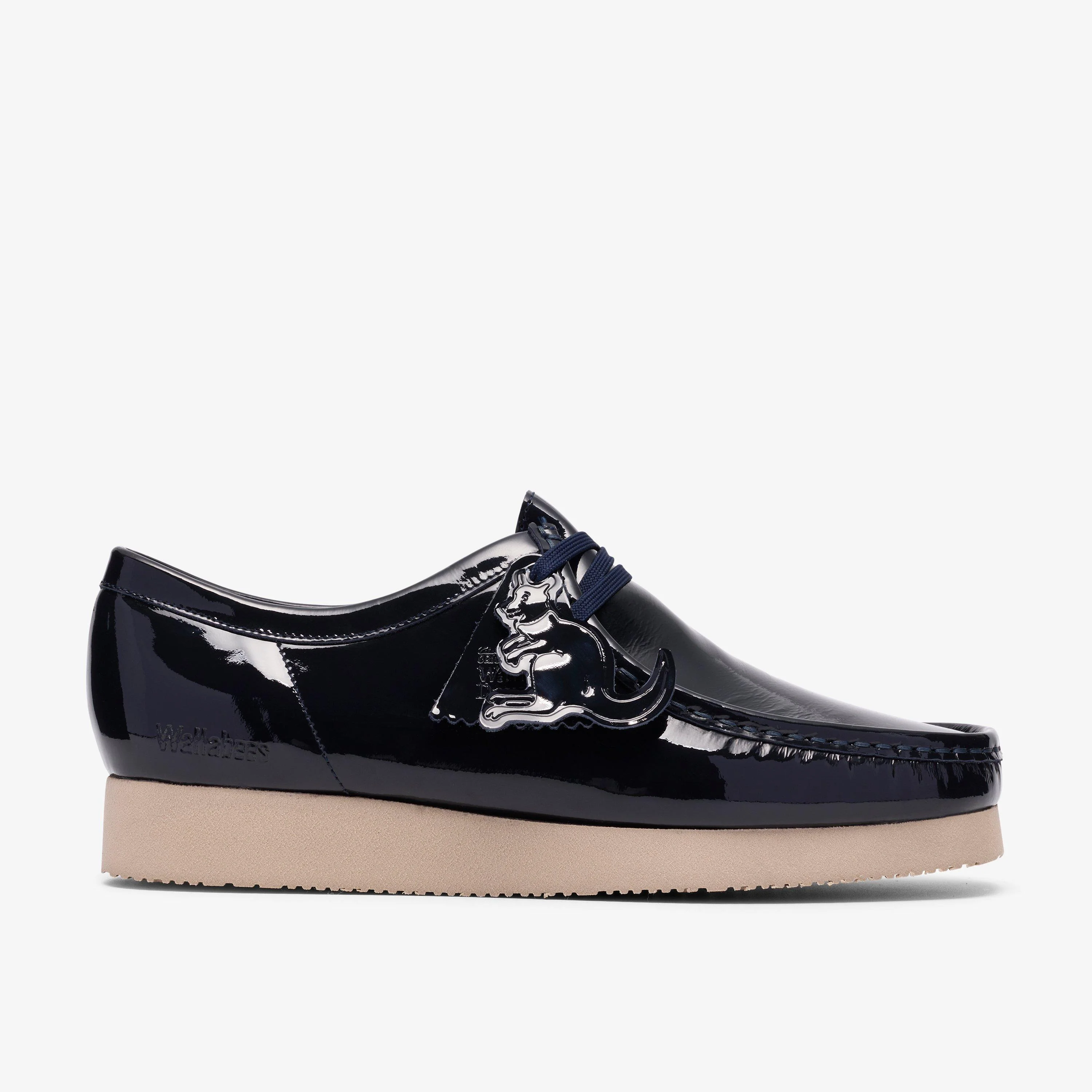 Wallabee 2604 Navy Patent - 1