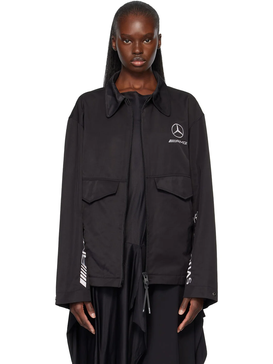 Black Mercedes-AMG F1 Edition Wolf Jacket - 1