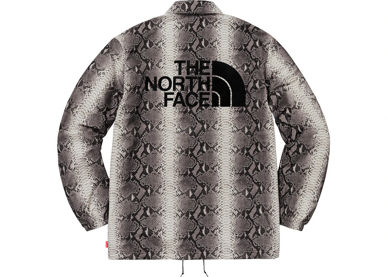 Supreme Supreme The North Face Snakeskin Taped Seam Coaches Jacket Black outlook