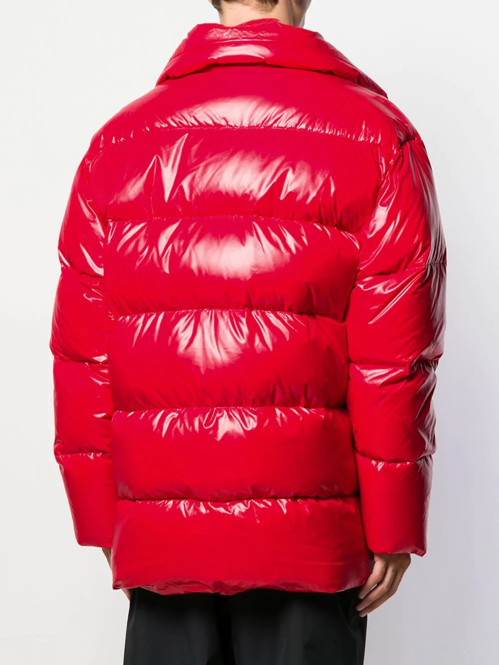 zipped padded coat - 5