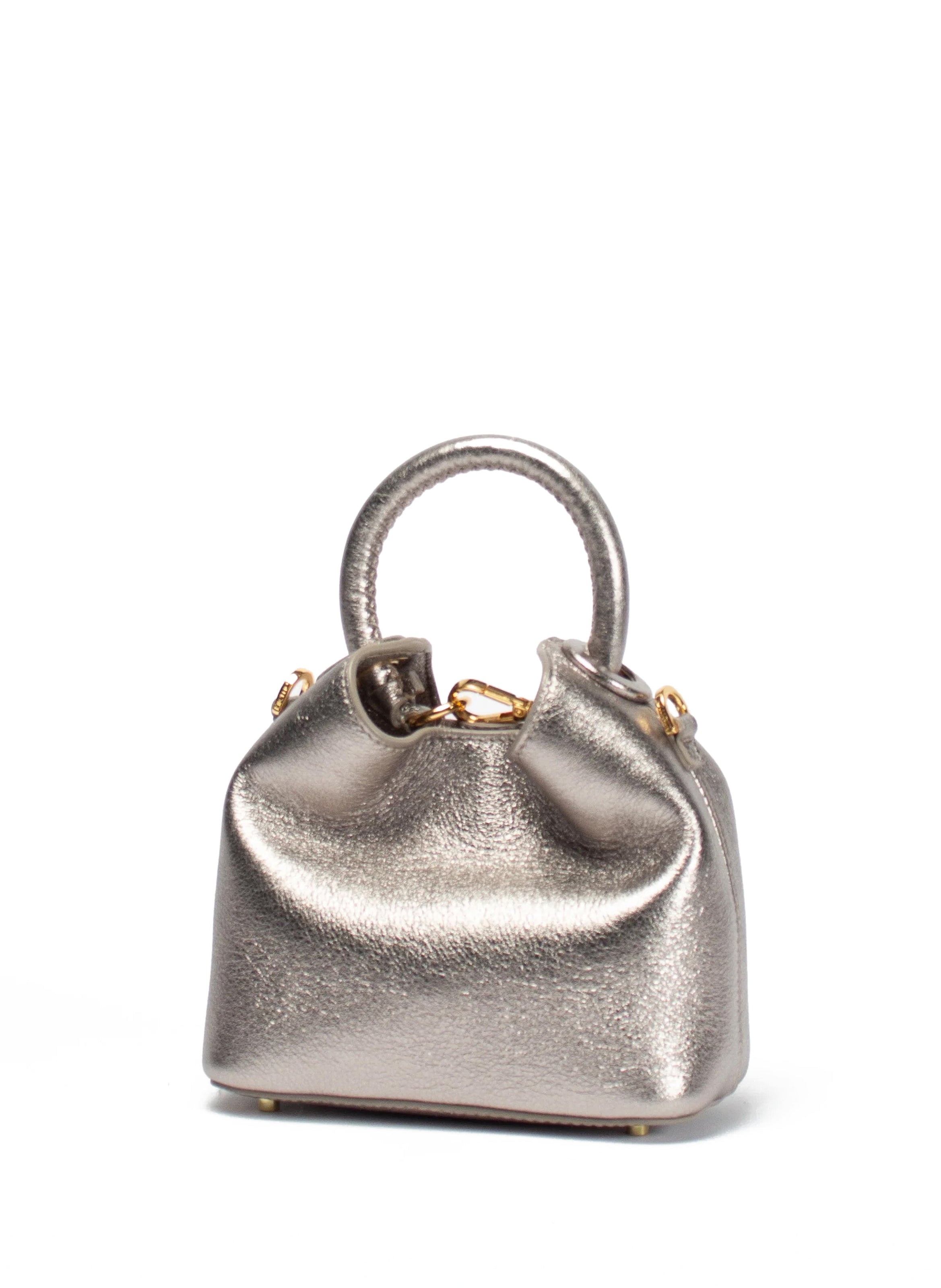 Madeleine Metallic Leather Titanium - 2