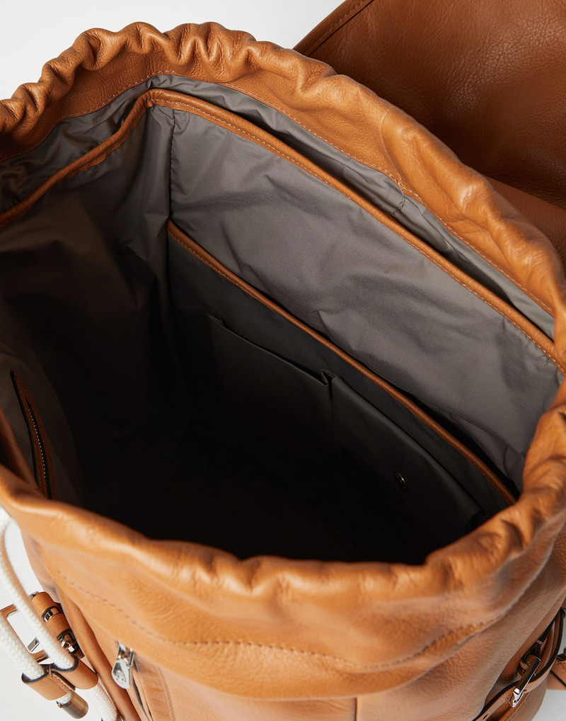 Cowhide street backpack 5