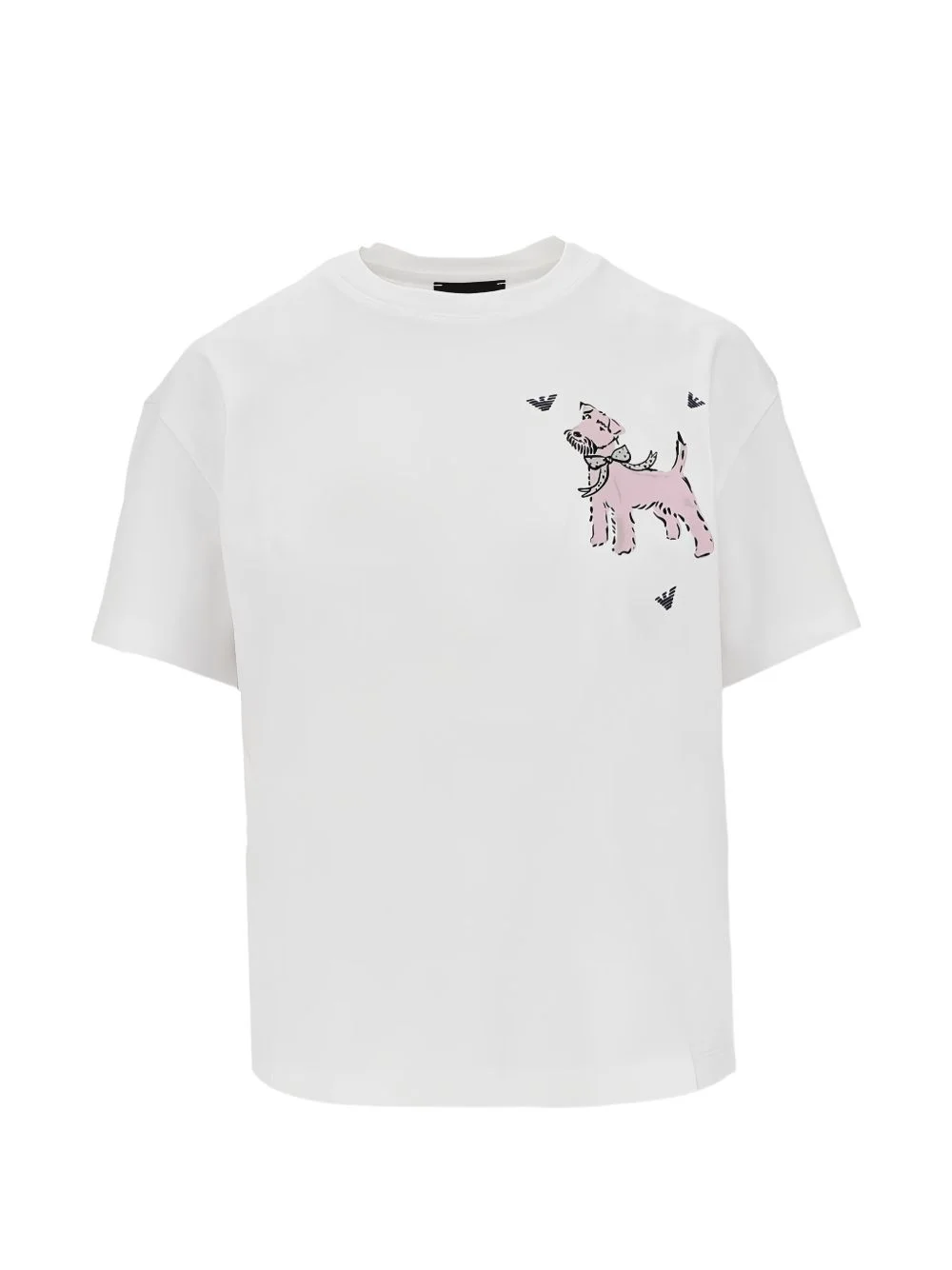 dog-print cotton T-shirt - 1