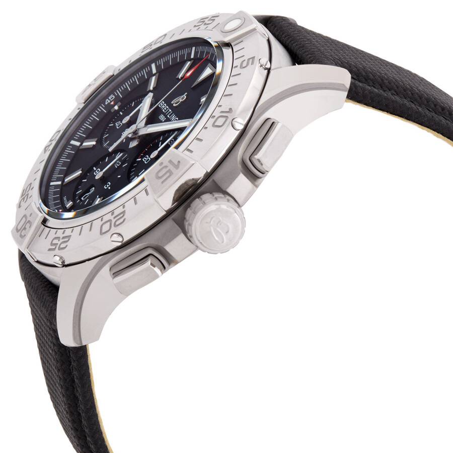 Breitling Super Avenger 46 Chronograph Automatic Black Dial Men's Watch EB0148101B1X1 - 2