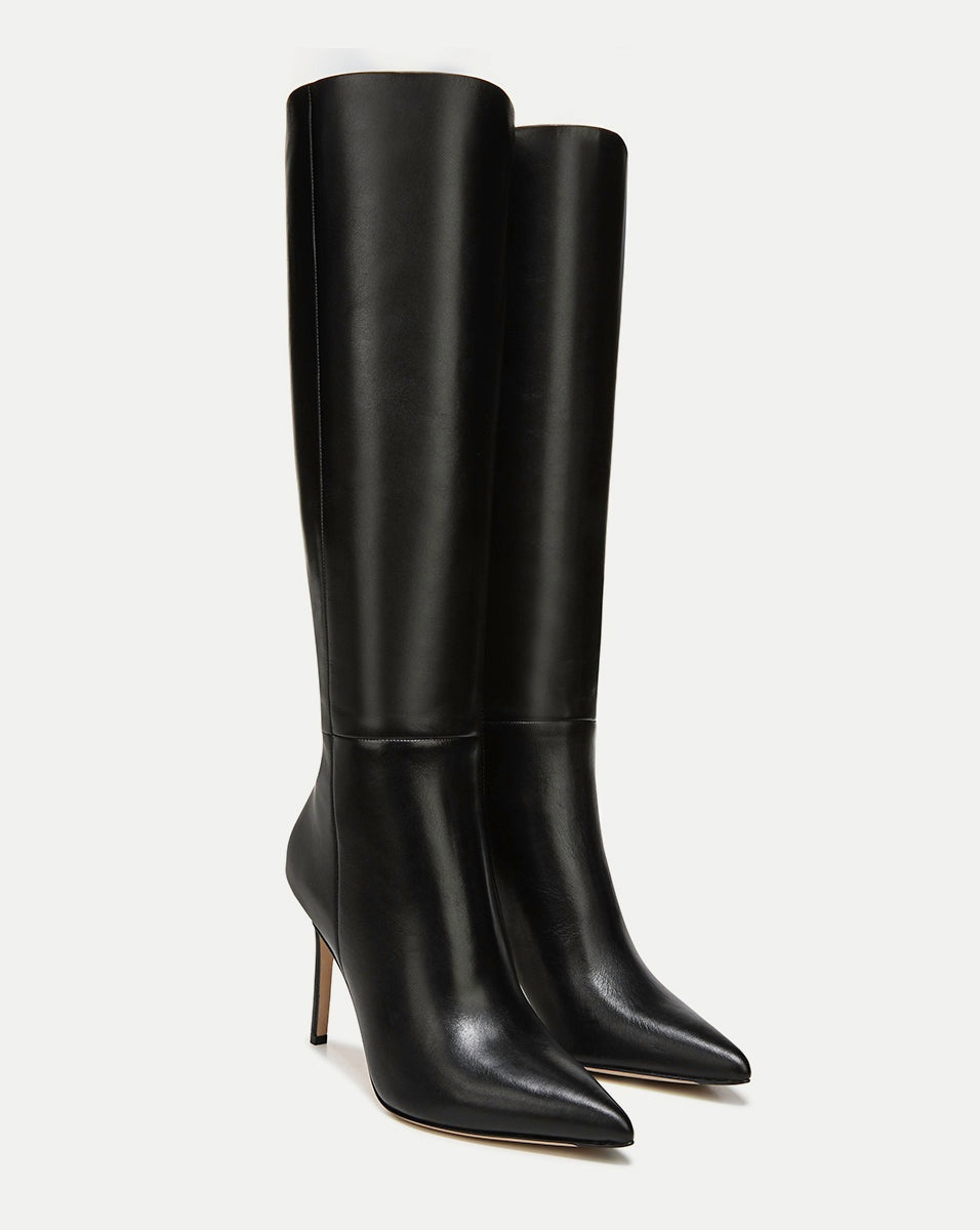 LISA LEATHER TALL BOOT | WIDE-CALF - 2