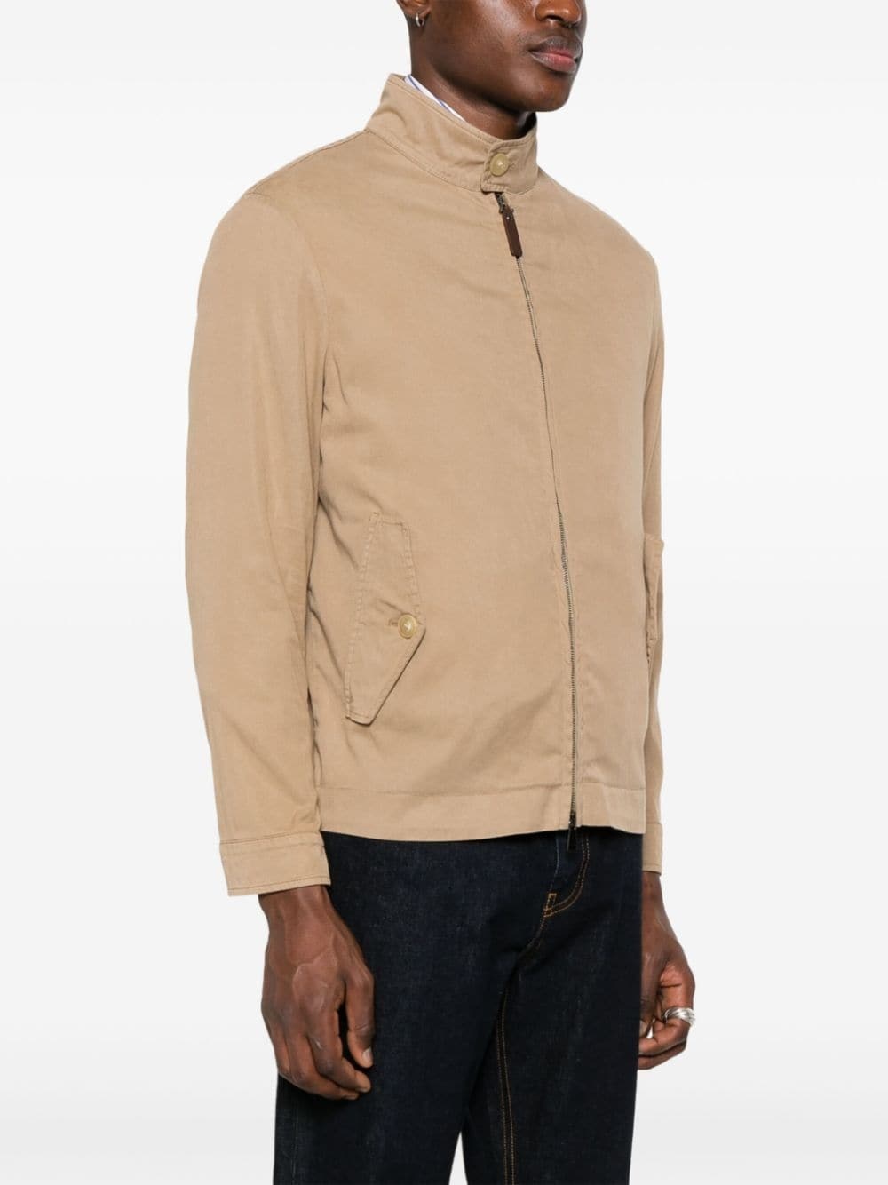 gabardine bomber jacket - 3