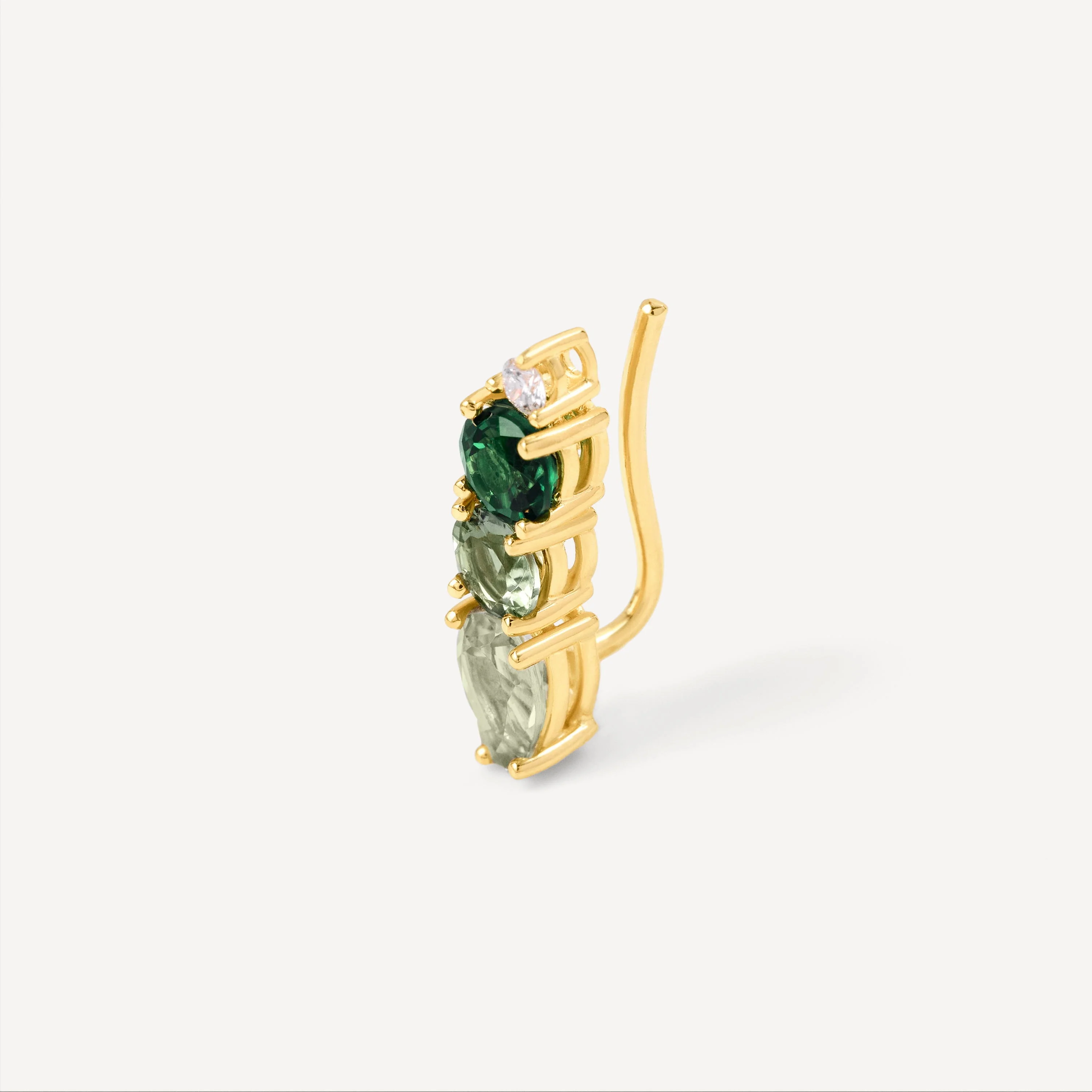 Gold climber Earring with diamond and gemstones TOUS ATELIER - 1