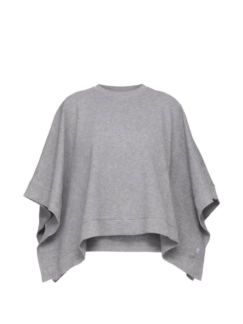 oversized panelled poncho 1