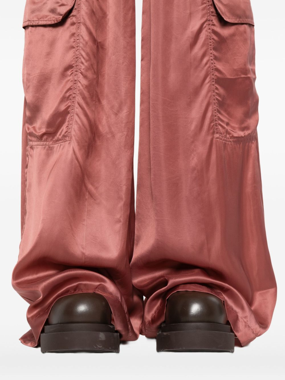 drawstring cargo trousers - 5