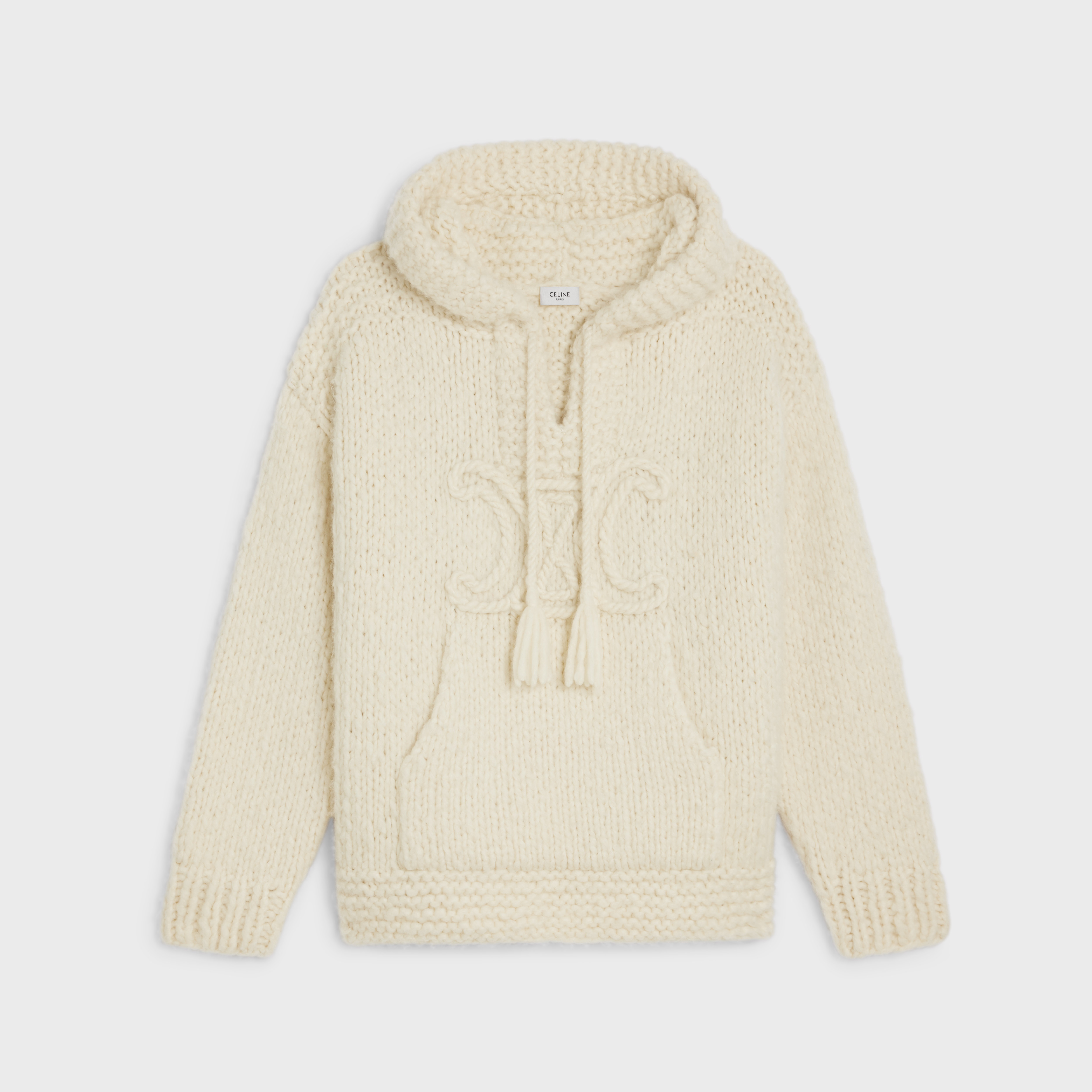 hooded baja in wool and cashmere - 1