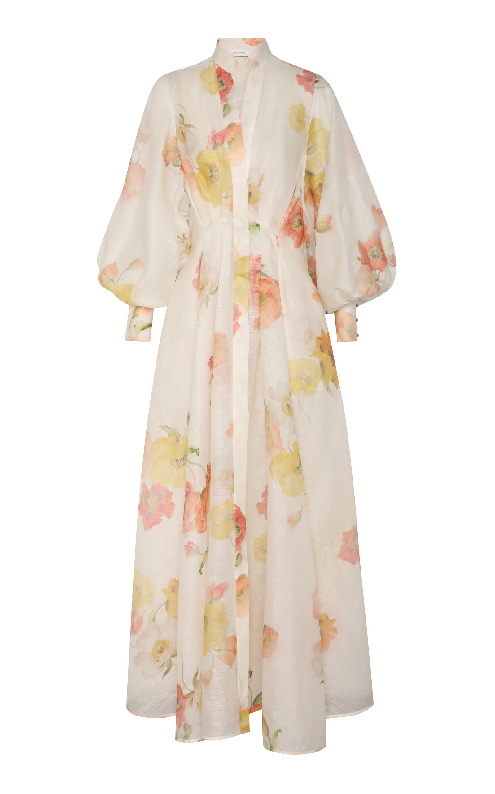 Tranquility Linen-Silk Shacket Maxi Dress multi - 1