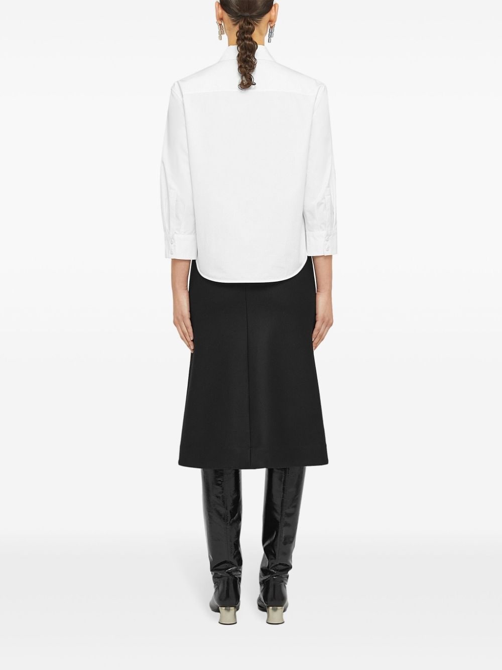 classic collar cotton shirt - 3