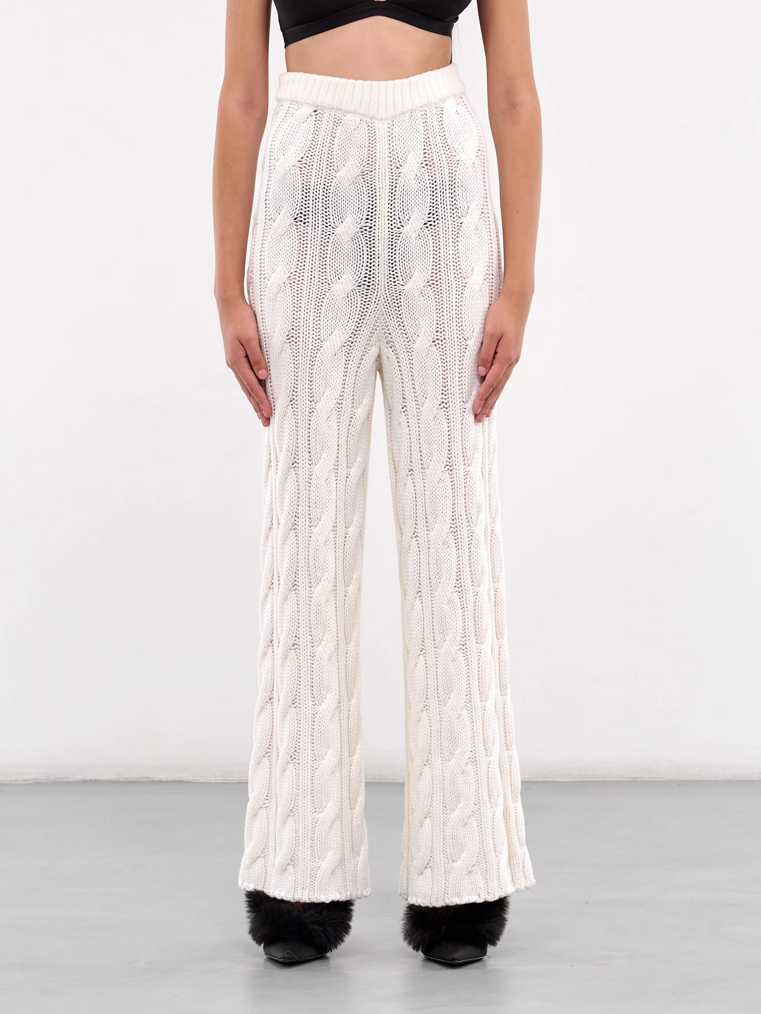 Cable Knit Trousers - 1