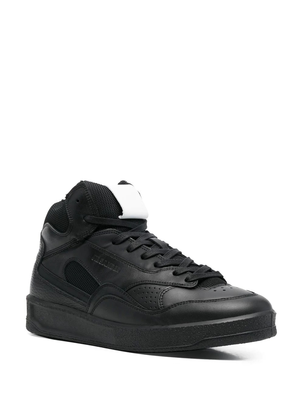 logo-embossed high-top sneakers - 2