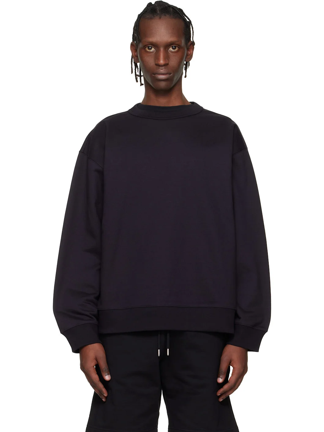 Navy Oversized Sweatshirt - 1