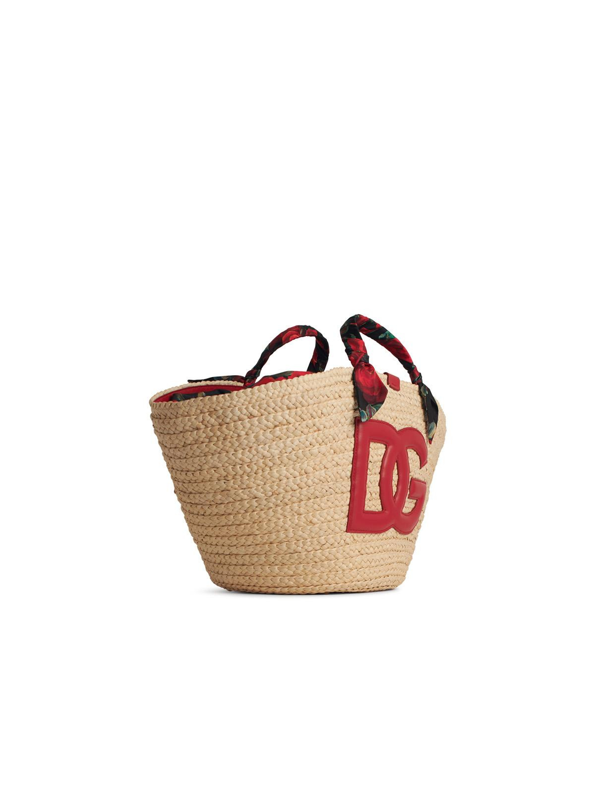 Dolce & Gabbana 'Rafia' Red Corn Blend Shopping Bag Women - 2