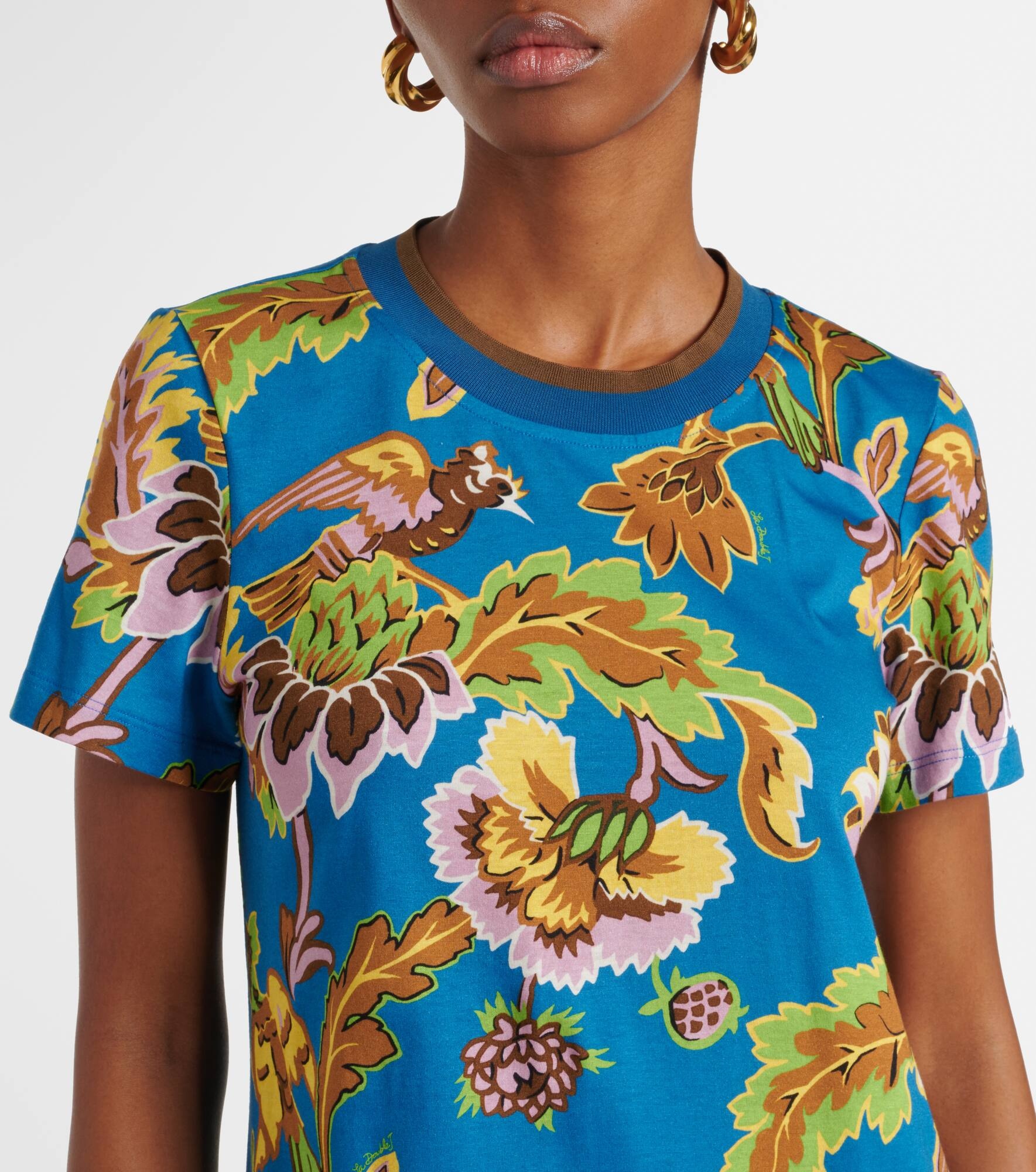 Printed cotton maxi dress - 4