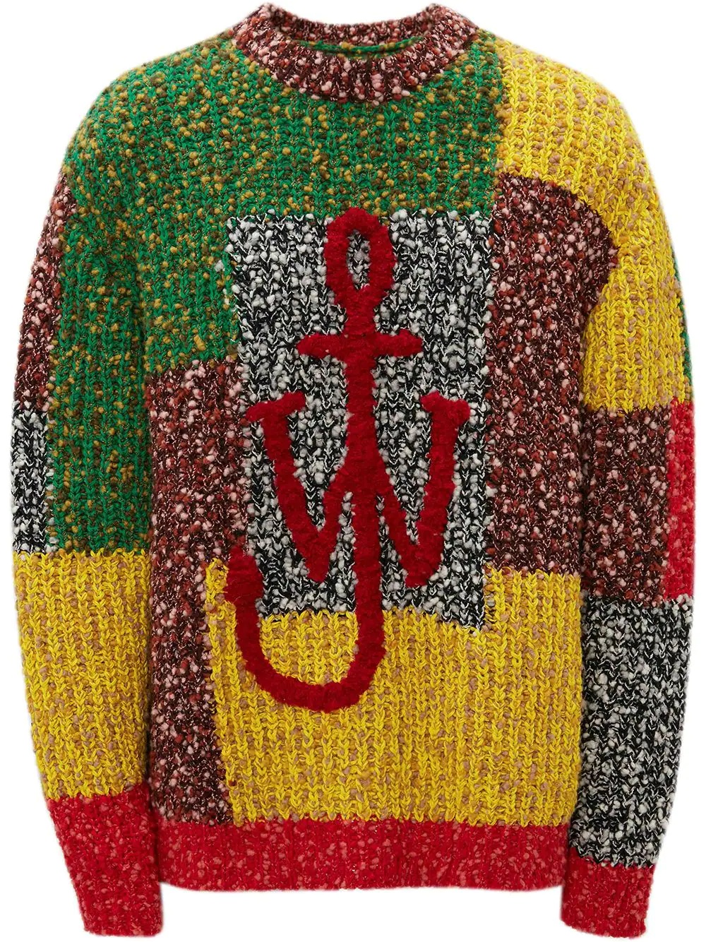 Anchor patchwork-design jumper - 1