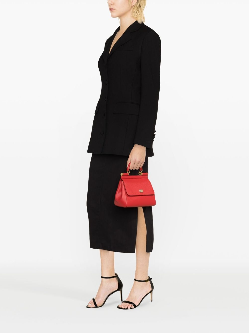 single-breasted virgin-wool blazer - 4