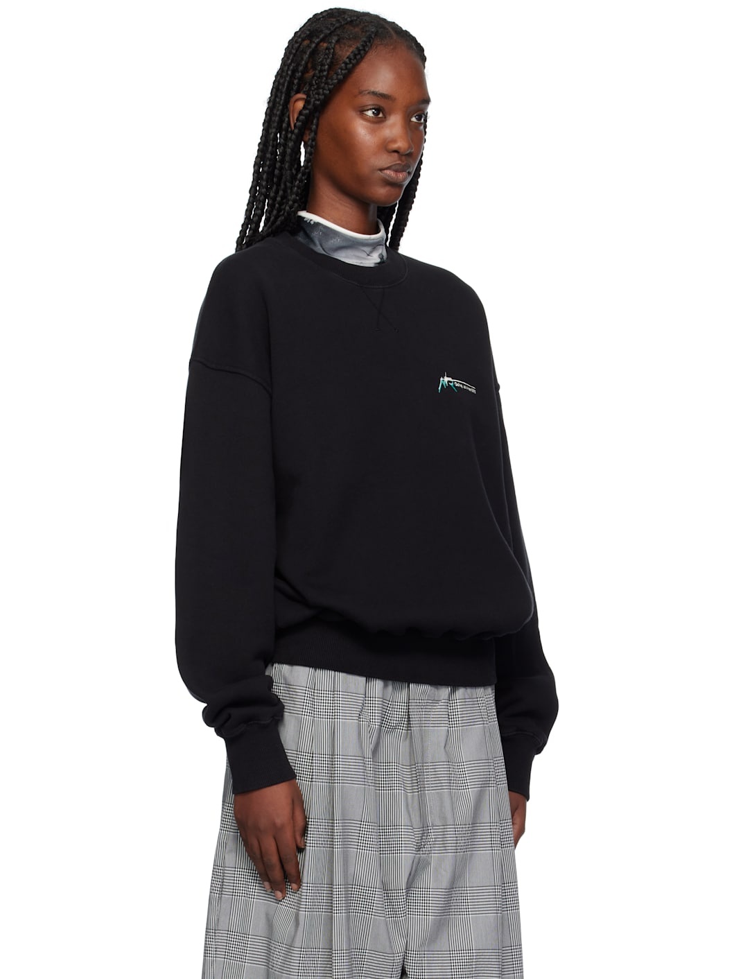 Black Oversized Sweatshirt - 2