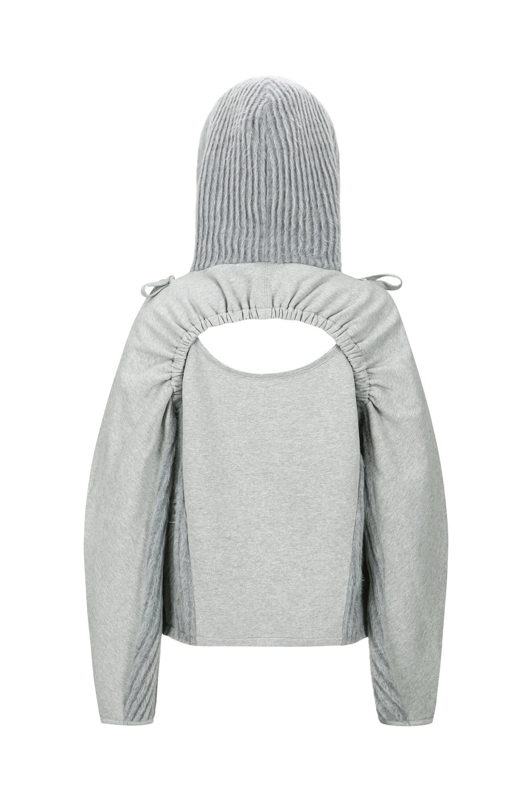 Essential Cut Out Shirring Hoodie - 2