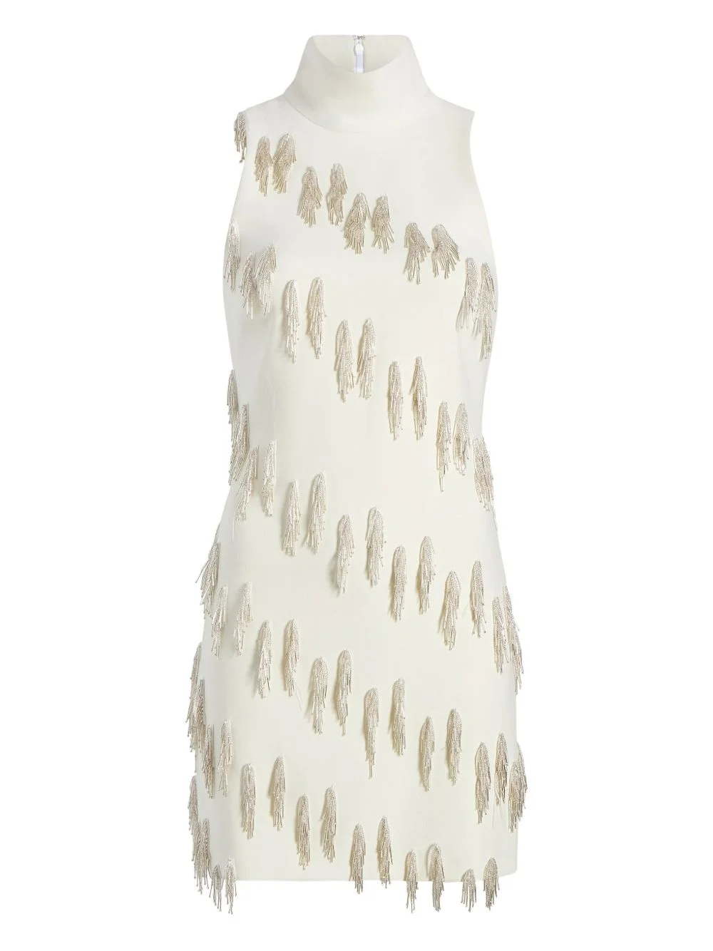 turtleneck fringe dress - 1