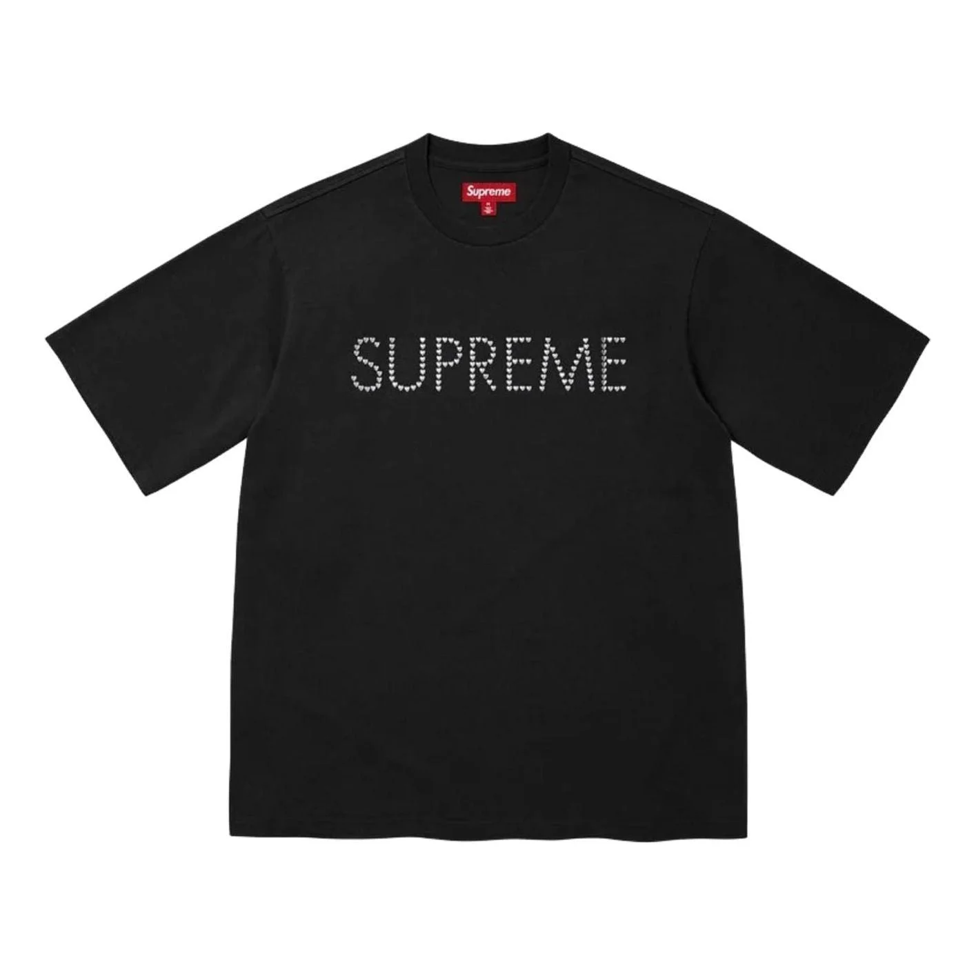 Supreme FW26 Hearts Studded S/S T-Shirt 'Black' SUP-FW26-081-BLK - 1