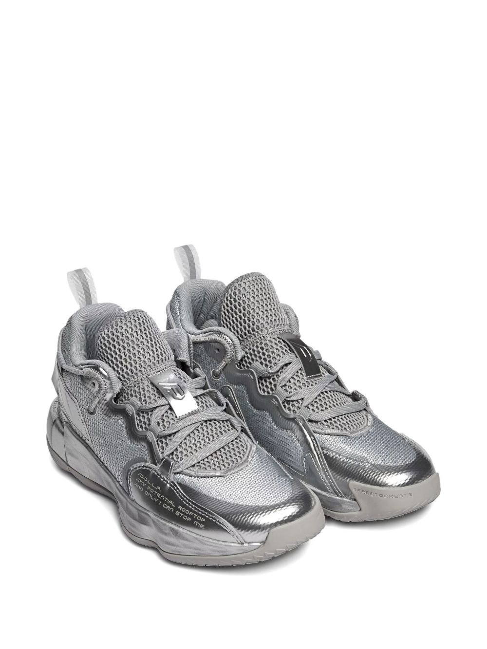 Dame 7 EXTPLY "Grey Two/Silver Metallic/Cloud White" sneakers - 2