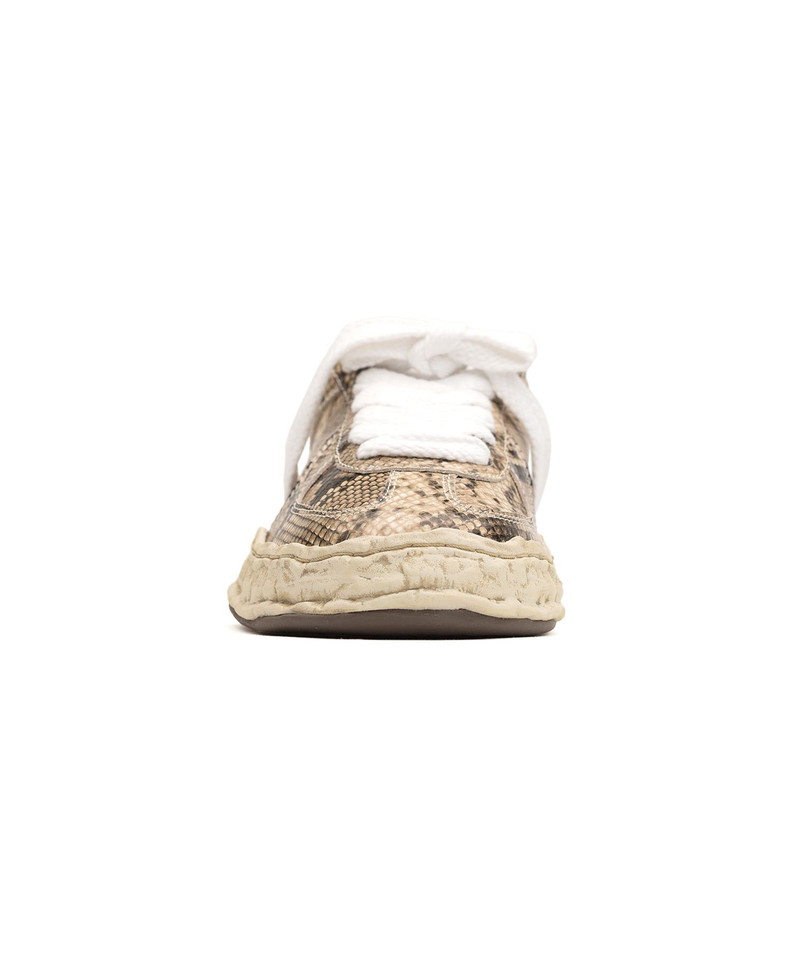 "HERBIE" OG Sole Python Printed Leather Low-top Sneaker 15