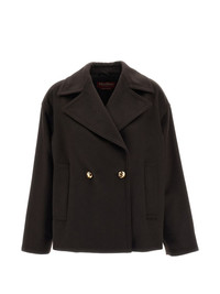 Max Mara Studio double-breasted peacoat - 2626086091600 | REVERSIBLE