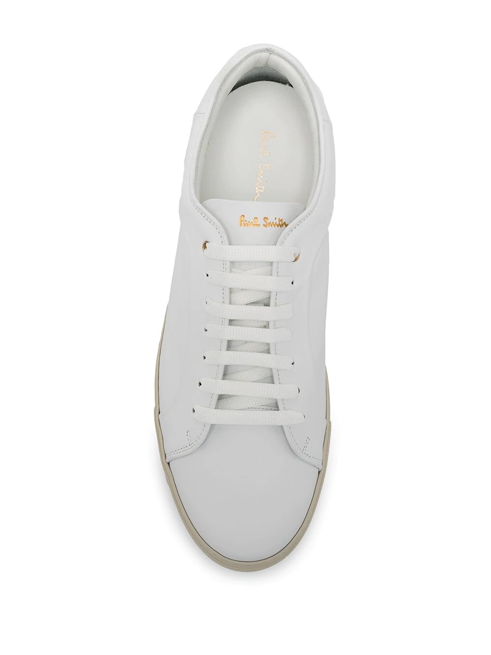 logo print lace-up trainers - 4