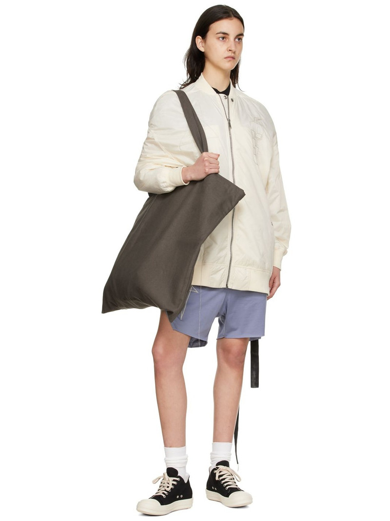 Rick Owens DRKSHDW Off-White Nylon Bomber Jacket outlook